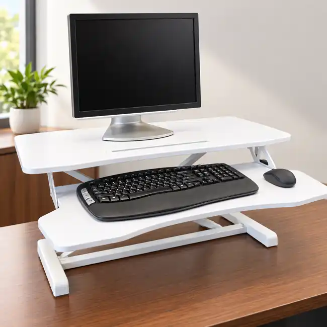 Used White Adjustable Laptop/Monitor Riser