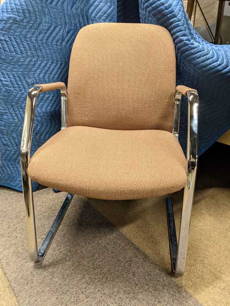Curtis Guest Chair Chrome Frame