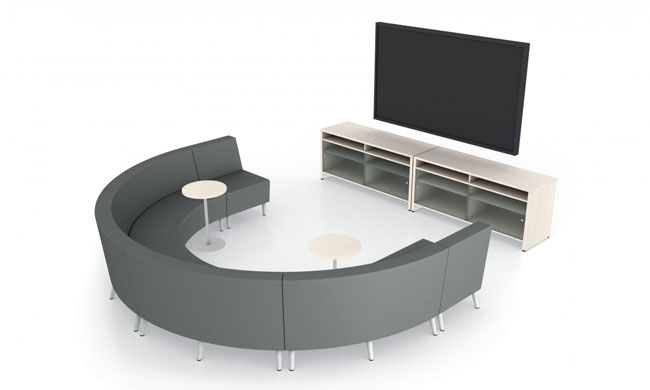 Series River HT, Interlocking capabilities, huddle rooms, Office Furniture Toronto