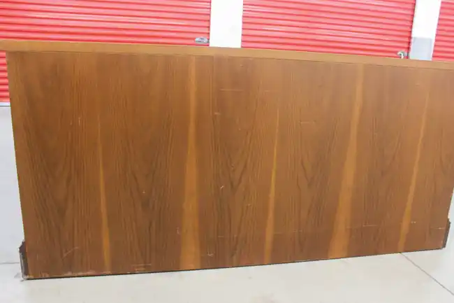 Back view of the 4-door lateral credenza