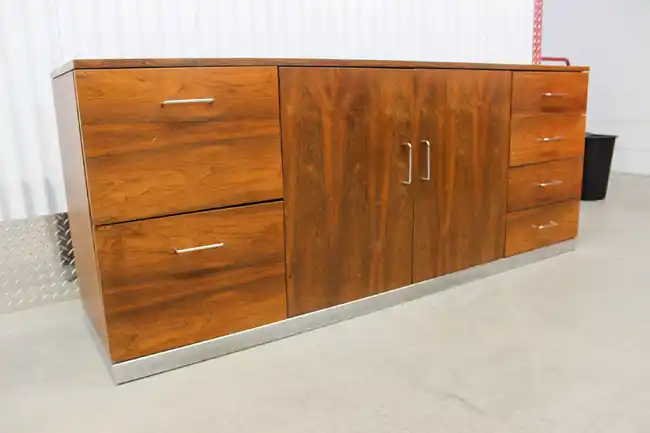 Close-up of file and box drawers