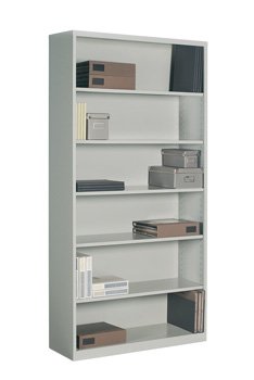 6 Shelf Metal Bookcase