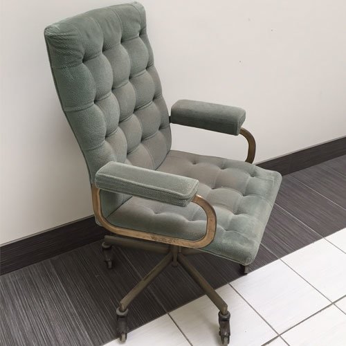 Upholstered Office Chair - Button-Tufted