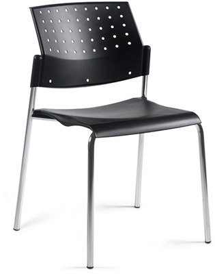 Sonic™ Armless Stacking Chair, Polypropylene Seat & Back, Global, North York, Toronto GTA