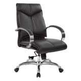 Deluxe Mid Back Black Chair - 8201 