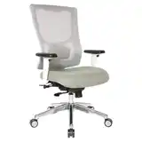 ProGrid® White Mesh High Back Chair, 