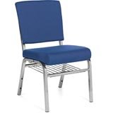 Stacking Chair with Wire Rack 