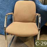 Curtis Guest Chair Chrome Frame 