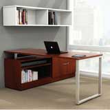 O Leg Desk / Low Credenza 