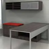 O Leg L Shape / Hutch, 
