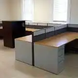 Used L Shaped Dual Workstation Cluster, 