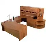 Step-in Bow Front U-Desk, 