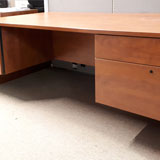 Used Double Hanging Pedestal Desk 