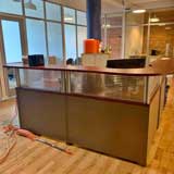 Used Transaction Corner Reception Workstation 