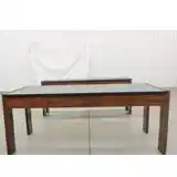 Biltrite Rosewood Conference Table & 4-Door Credenza Set, 