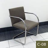 Tubular Steel BRNO Fabric chair 