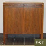 Rosewood & Walnut Closed Bookcase 