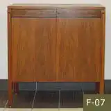 Rosewood & Walnut Closed Bookcase, 