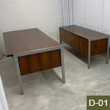 Leif Jacobsen Desk with Credenza 