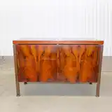 Mid-Century Rosewood Credenza – 4-Door, 