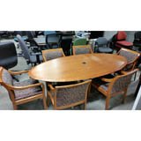 Used Oval Board Table Veneer 