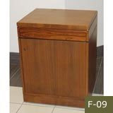 Rosewood & Walnut Pedestal Storage 