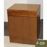 Rosewood & Walnut Pedestal Storage, 