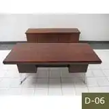 Vintage Executive Desk and Credenza, 