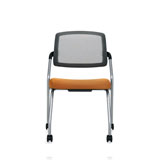 Spritz Armless Flip Seat Nesting Chair, Casters 
