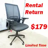 OSP WorkSmart Mesh Back Office Chair – Rental Return, 