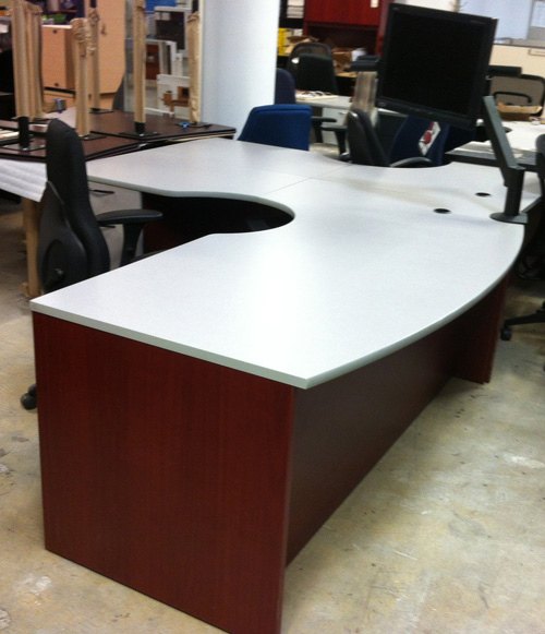 Used Wave Desk with Extension, Office Used Desk, North York, Toronto