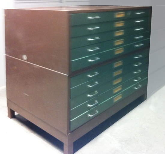 Blue Print Filing Cabinet Used Furniture Office Furniture