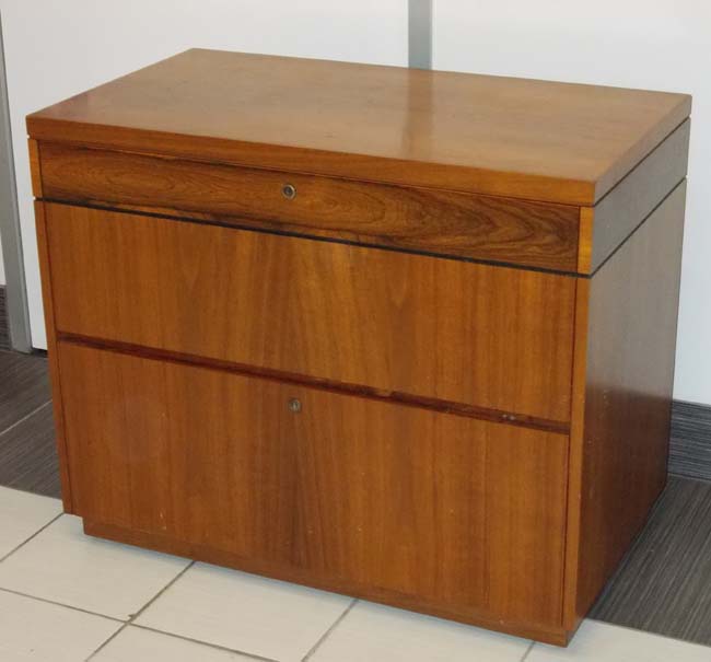Rosewood & Walnut Lateral File, Office Rental Lateral File, North York, Toronto