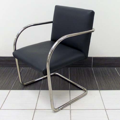 Chromed Tubular BRNO - Dark Grey, Office Rental Chair, North York, Toronto